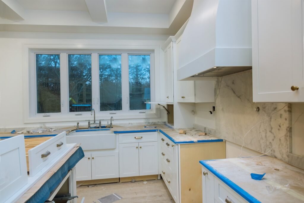 Remodel home improvement view installed in a new kitchen